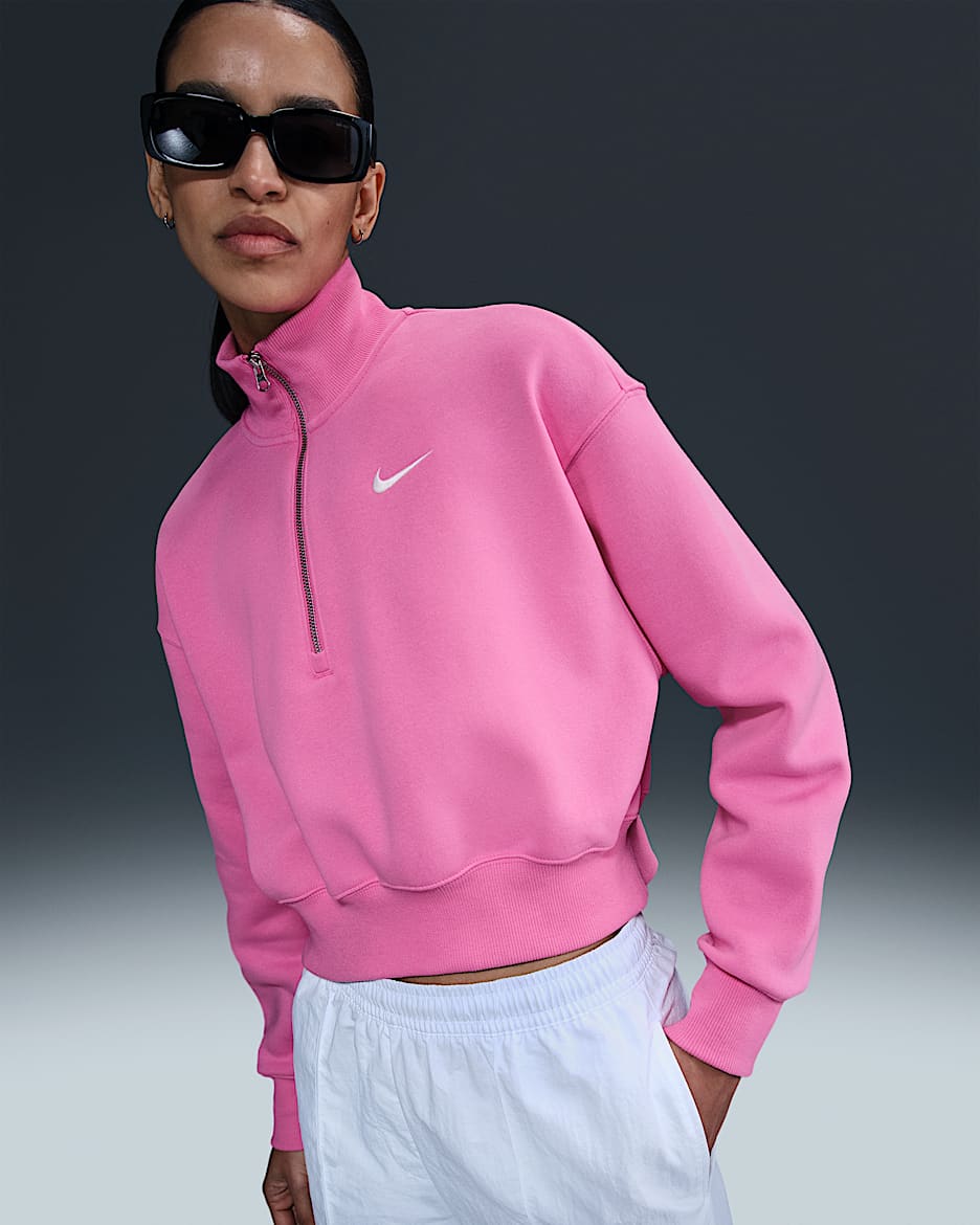ナイキ Nike 【 Style Fleece Crop Quarter-Zip Women's 】 ファッション レディースファッション トップス トレーナー レデ Nike Sportswear Tech Fleece Women's Cropped 1/2-Zip Top